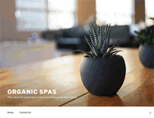 Tablet Screenshot of organicspa.com